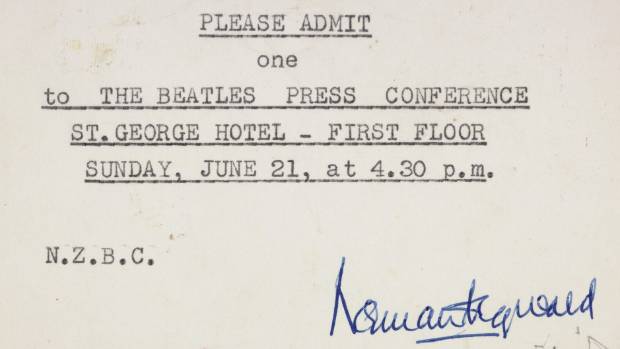 A lucky journalist who got to interview the Beatles in 1964 has kept her press pass, which will be on display as part of ...