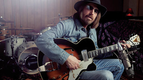 Tom Petty photographed by Joe Pugliese in his Malibu studio on June 26, 2014.