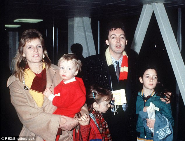 Stella revealed how she suffered from  'severe' panic attacks following her mother's death. Pictured, Linda and Paul McCartney with children James, left, Stella, centre, and Mary in 1981