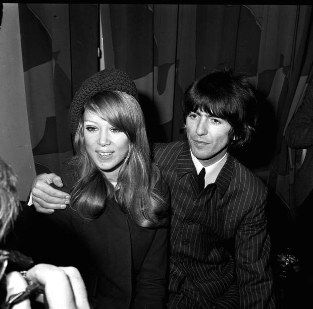 George Harrison with Pattie Boyd in 1966