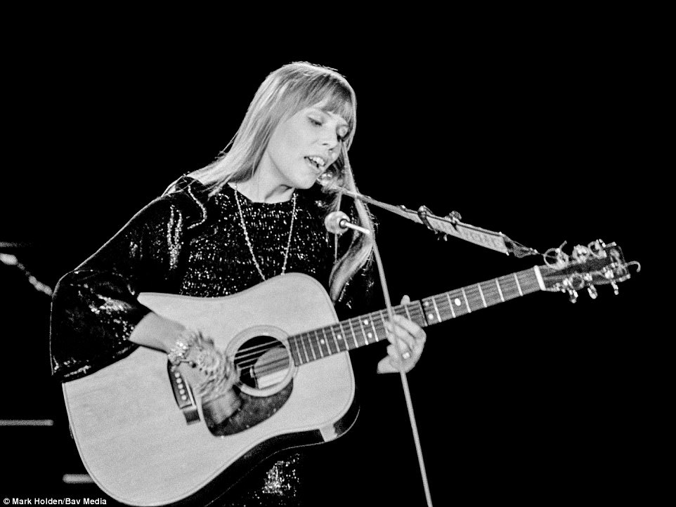'It's an unseen archive that is set to amaze music and photography fans around the world,' Mr Holden said. Pictured, Joni Mitchell in 1967