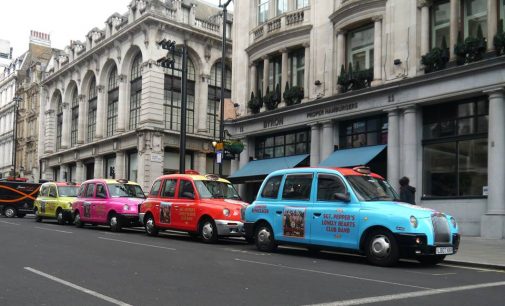 Sgt Pepper Taxi’s In London – Beatles in London Blog