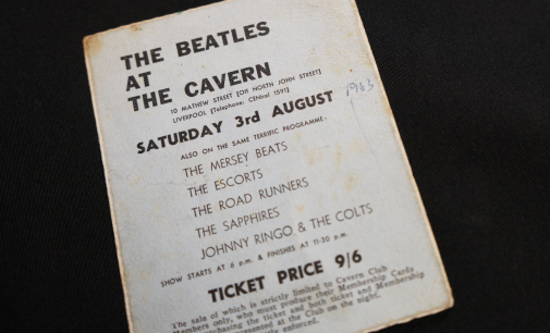 Rare concert ticket from The Beatles’ final performance at The Cavern Club goes on display 54 years on (From Wirral Globe)
