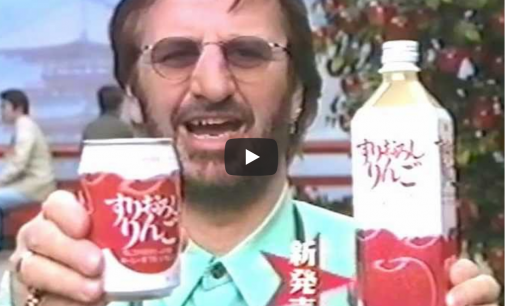 Here’s Ringo Star Featured in a Japanese Apple Juice Commercial