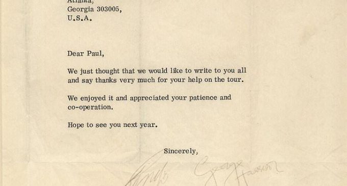 `Extremely rare´ letter signed by all the Beatles could… | Daily Mail Online