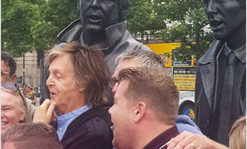 Paul McCartney & James Corden Make A Surprise Visit To The Beatles’ Hometown | Billboard