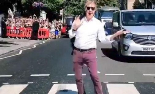 Paul McCartney Returns to Abbey Road Studios to Play New Songs for Fans, Walk the Famous Crosswalk | Billboard