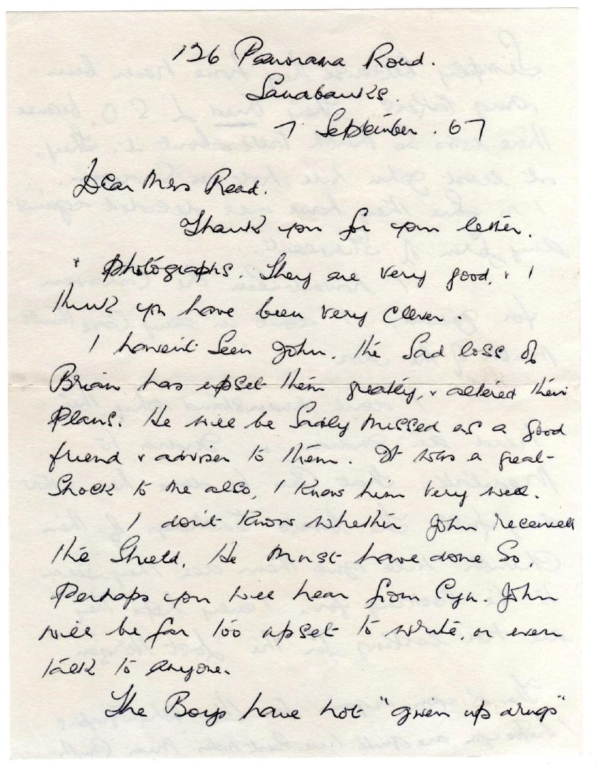 Letter about The Beatles visit to Bangor up for auction