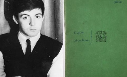 Paul McCartney’s School Notebook Sells for $62,000 at Auction | PEOPLE.com