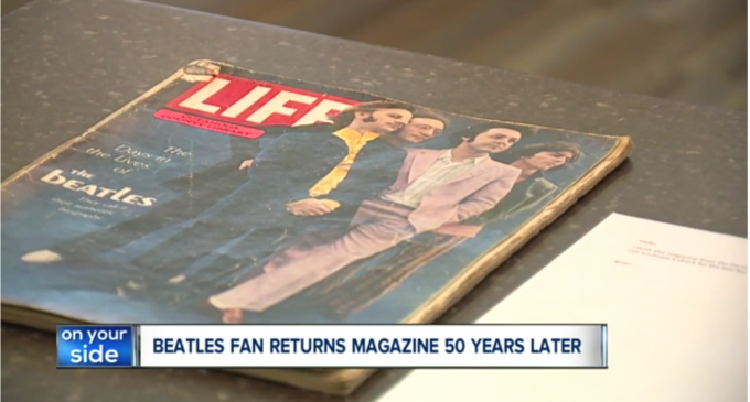 Stolen ‘Life’ magazine featuring The Beatles returned to library after 50 years | FOX6Now.com