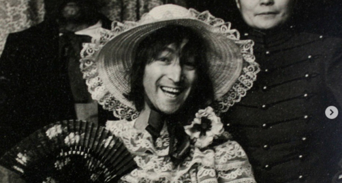 The Beatles Legend John Lennon Wearing Woman Dress Photo Has Been Exposed