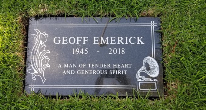 Geoff Emerick’s final resting place