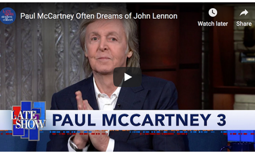Watch: Paul McCartney says on ‘Late show’ he dreams about John Lennon – UPI.com