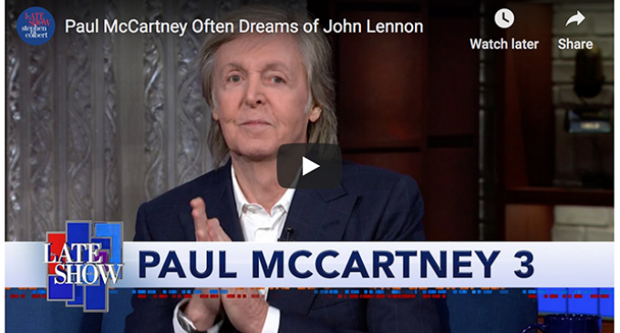 Watch: Paul McCartney says on ‘Late show’ he dreams about John Lennon – UPI.com