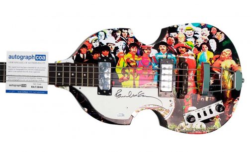 A Sgt. Pepper Hofner bass, signed by Paul McCartney, is up for auction – Guitar.com | All Things Guitar