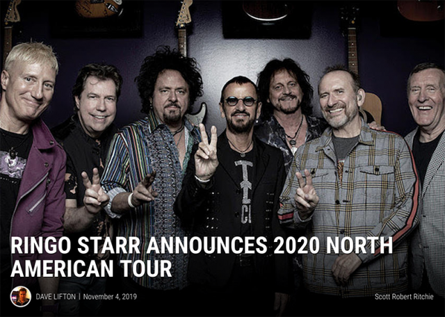 Ringo Starr Announces 2020 North American Tour