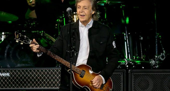 Paul McCartney, 77, appears in good spirits as he jets into New York’s JFK Airport | Daily Mail Online