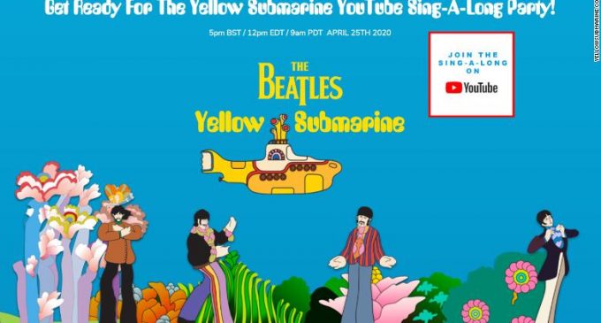 The Beatles will stream the restored version of the animated film Yellow Submarine this weekend – CNN
