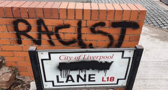 Penny Lane road signs have been vandalised following slavery claims