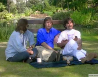 McCartney, Harrison, and Starr reunite The Beatles in 1994