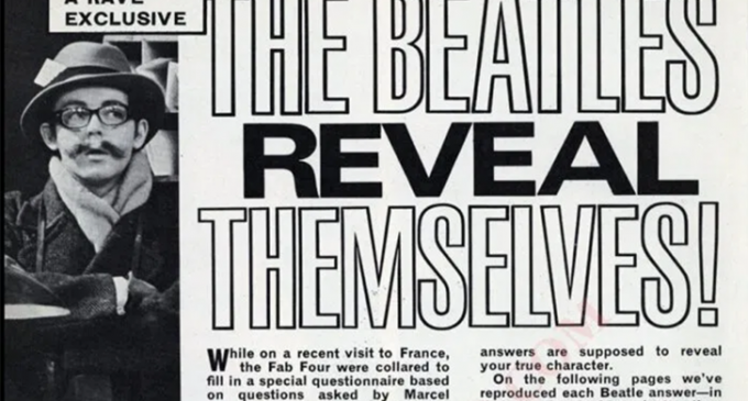 Revisit a rare personality quiz The Beatles took in 1965