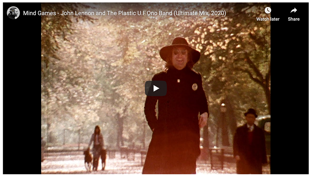 John Lennon Takes a Stroll Through Central Park in ‘Mind Games’ Video – Rolling Stone