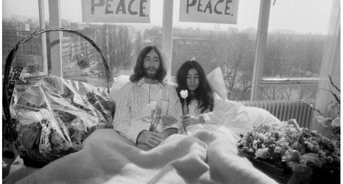 John Lennon’s cardboard ‘bed peace’ sign among most expensive merchandise ever sold – Liverpool Echo