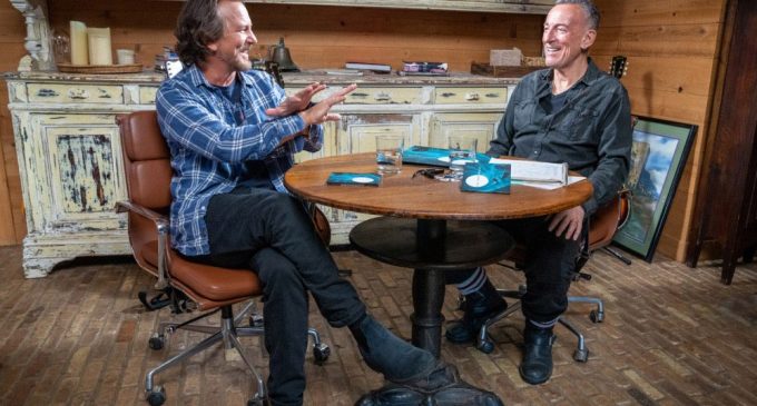 Eddie Vedder Discusses New Album, Earthling With Bruce Springsteen