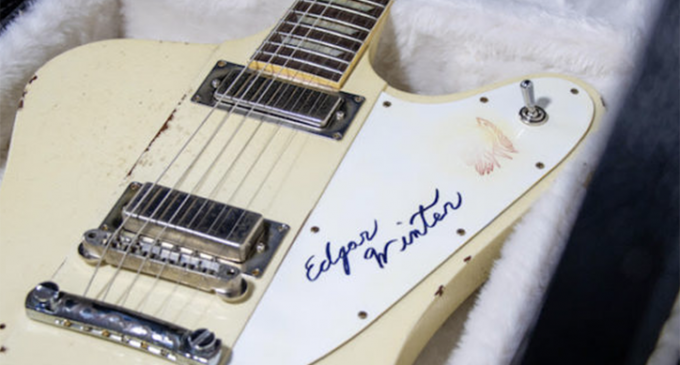Edgar Winter, Quarto Valley Records and Mojotone Announce Contest to Win Johnny Winter Gibson Guitar | Music Connection Magazine