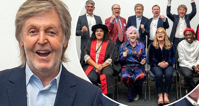 Sir Paul McCartney awards honorary accolades at the LIPA graduation ceremony in Liverpool | Daily Mail Online