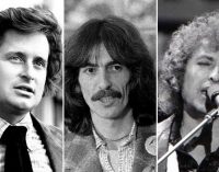 Michael Douglas, George Harrison, Bob Dylan and giant dog
