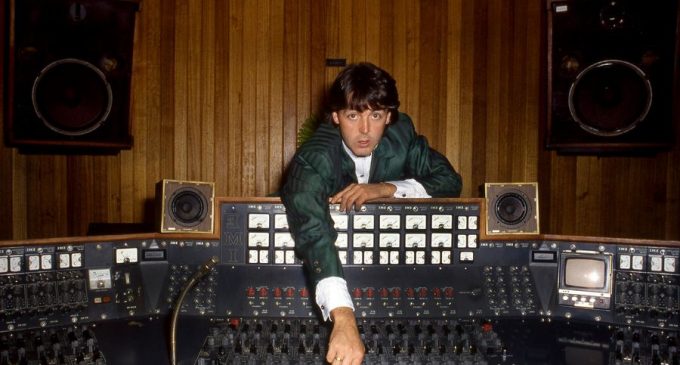 Paul McCartney demonstrates the Mellotron