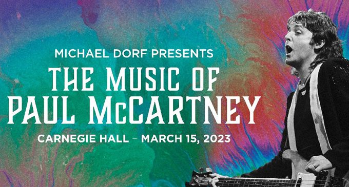 Paul McCartney being honored at “The Music of” benefit at Carnegie Hall
