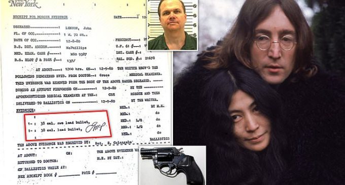 John Lennon murder ‘second shooter’: New evidence reveals bullets from two guns pulled from body | Daily Mail Online