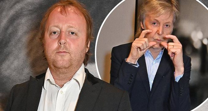 Sir Paul McCartney’s lookalike son James, 45, supports his dad at exhibition | Daily Mail Online