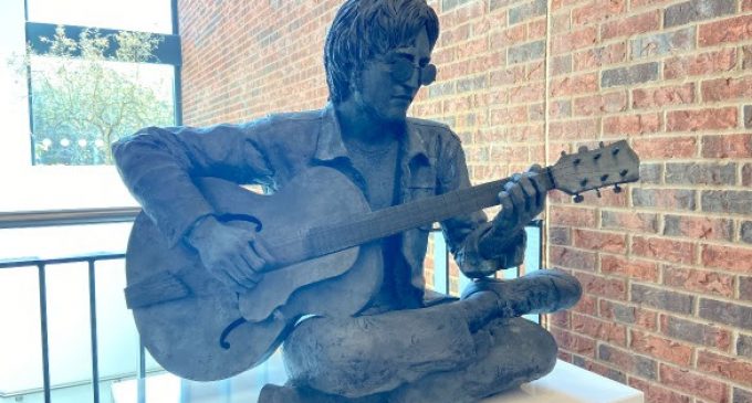 John Lennon sculpture installed for World Beatles Day | LiverpoolWorld