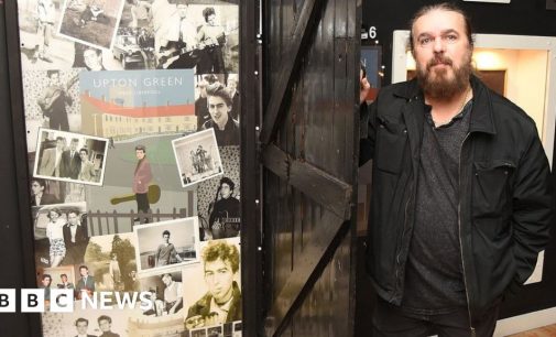 Door into Beatle George Harrison’s childhood home goes on display