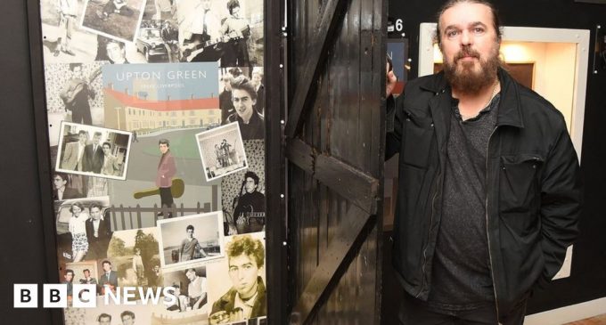 Door into Beatle George Harrison’s childhood home goes on display