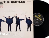 Rare album signed by The Beatles sells for £10,000 at auction