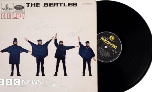 Rare album signed by The Beatles sells for £10,000 at auction