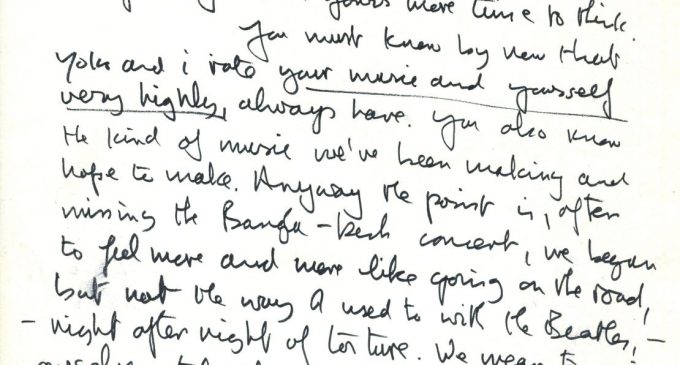 John Lennon’s letter to Eric Clapton, asking him to form new supergroup, goes up for sale | CNN