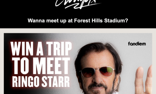 Wanna meet up with Ringo Starr?
