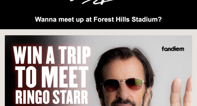 Wanna meet up with Ringo Starr?