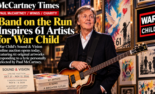 “Band on the Run” Inspires 61 Artists for War Child
